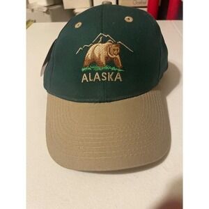 Alaska Shirt Company Embroidered Bear Mountains Baseball Cap